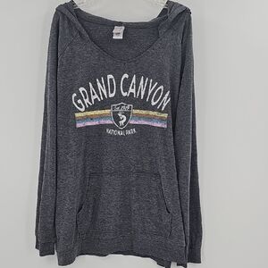 Grand Canyon Gray Hoodie Woman's Size XL